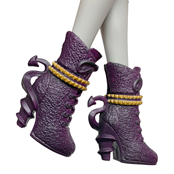 Disney Descendants Mal Doll Replacement Purple & Gold Shoes