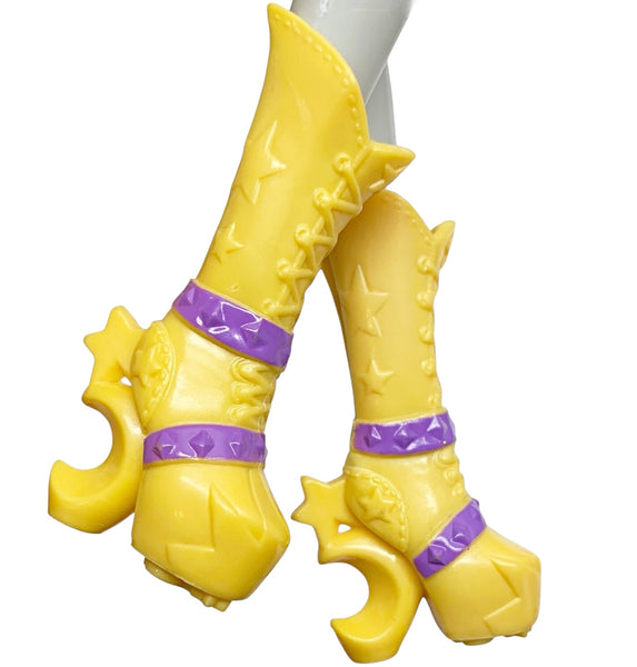 My Little Pony Equestria Girls Trixie Lulamoon Doll Replacement Shoes Yellow & Purple Boots
