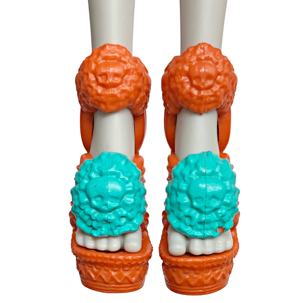 Monster High Skelita Calaveras Art Class Doll Replacement Orange Shoes