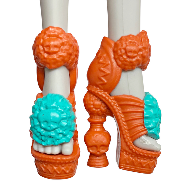 Monster High Skelita Calaveras Art Class Doll Replacement Orange Shoes
