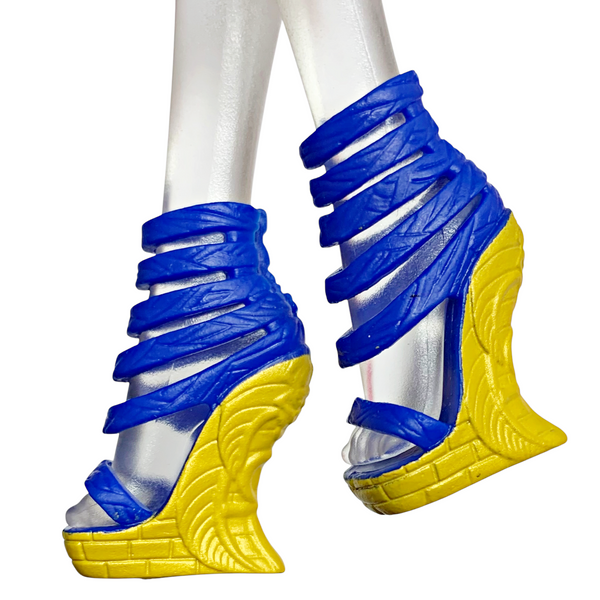 Monster High Cleo De Nile Picture Day Edition Doll Replacement Blue & Gold Shoes