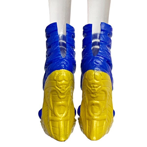 Monster High Cleo De Nile Picture Day Edition Doll Replacement Blue & Gold Shoes
