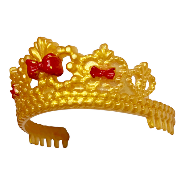 Ever After High Apple White School Spirit Doll Replacement Gold Crown Headpiece