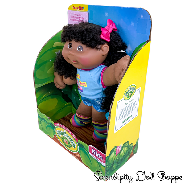 Cabbage Patch Kids Soft-Sculpt "Let's Roll" Roller Skates Doll Annalise Paige 8/2