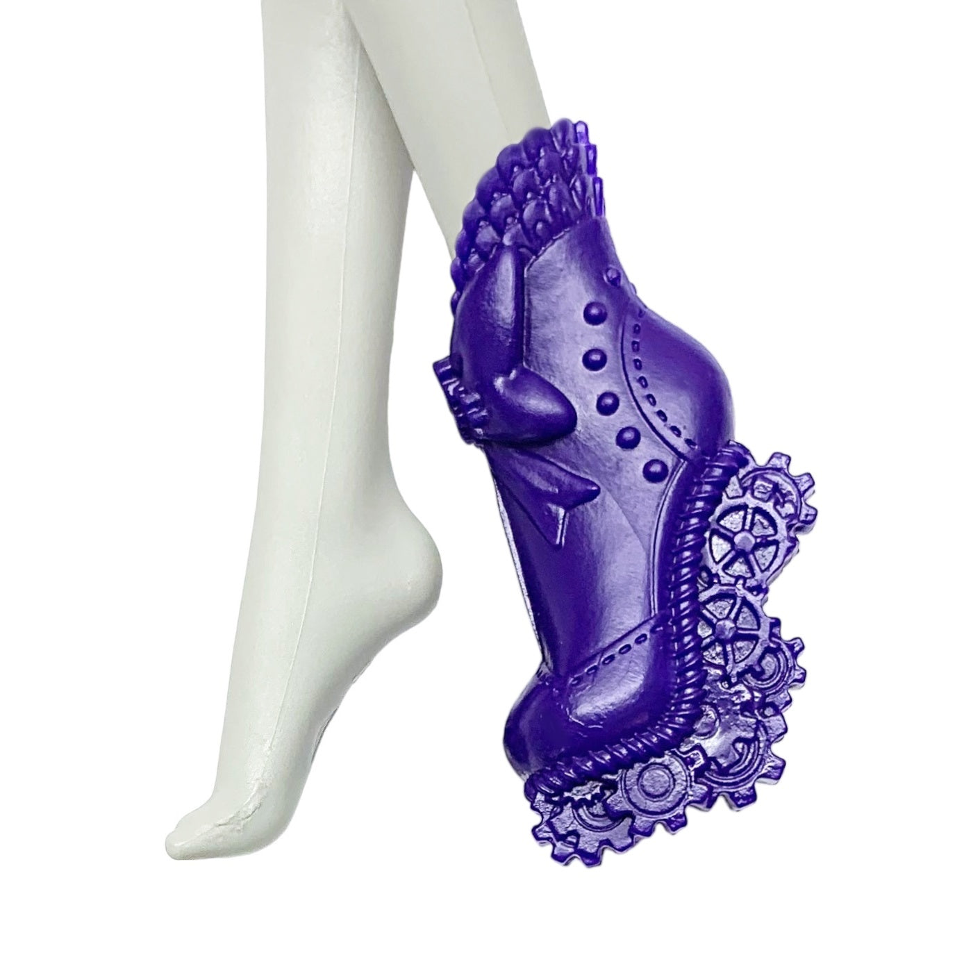 Monster High Gore-geous Accessories Robecca Steam Doll Replacement Left Purple Shoe