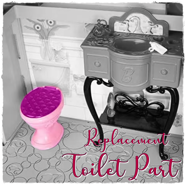 Mattel Barbie Malibu House Playset BJP34 Replacement Pink Toilet Part