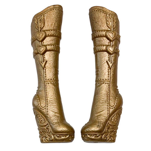 Ever After High Through The Woods C.A. Cupid Doll Replacement Bronze Boots Shoes