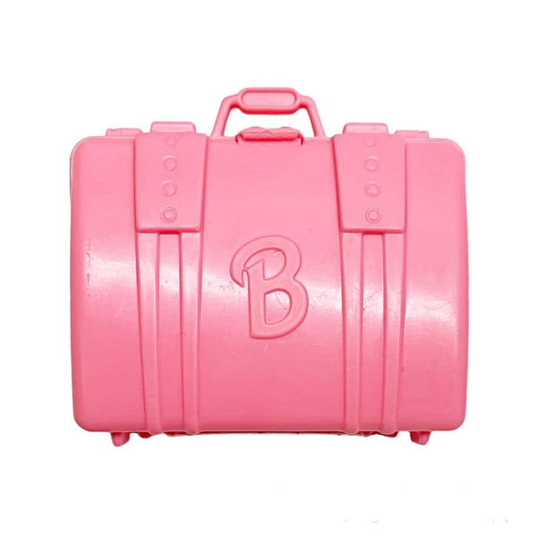 1999 Barbie Blue Jumbo Jet Airplane #22007 Playset Pink Suitcase Luggage Part