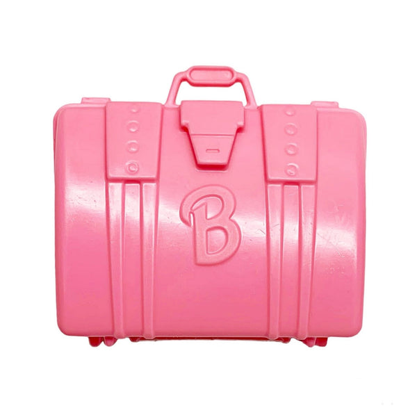 1999 Barbie Blue Jumbo Jet Airplane #22007 Playset Pink Suitcase Luggage Part