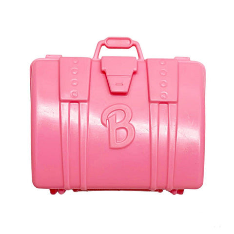 1999 Barbie Blue Jumbo Jet Airplane #22007 Playset Pink Suitcase Luggage Part