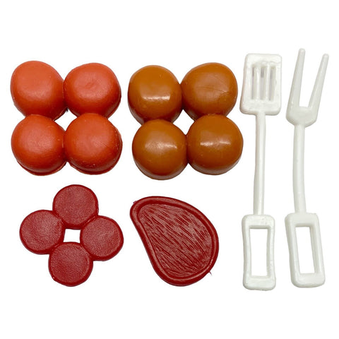 Mattel Barbie Vintage Picnic Camping Campsite Playset Replacement Doll Size Food Parts Lot