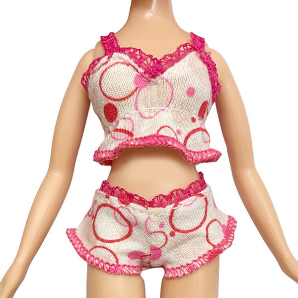 Bratz Siernna Sweet Dreamz Dreams Pajama Party Doll Pink Polkadot Top Shorts Loungewear