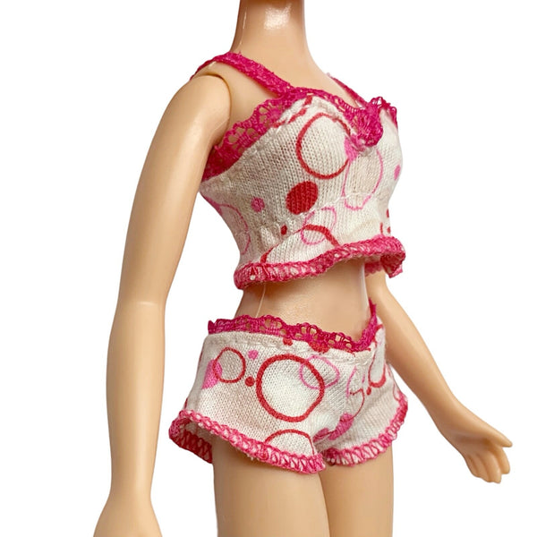 Bratz Siernna Sweet Dreamz Dreams Pajama Party Doll Pink Polkadot Top Shorts Loungewear