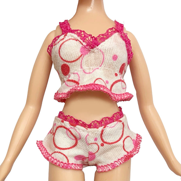 Bratz Siernna Sweet Dreamz Dreams Pajama Party Doll Pink Polkadot Top Shorts Loungewear