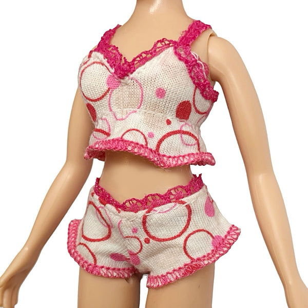 Bratz Siernna Sweet Dreamz Dreams Pajama Party Doll Pink Polkadot Top Shorts Loungewear