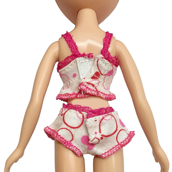 Bratz Siernna Sweet Dreamz Dreams Pajama Party Doll Pink Polkadot Top Shorts Loungewear