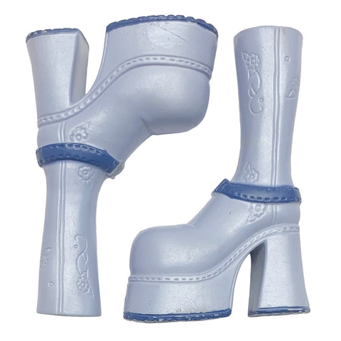 Bratz Flaunt It Cloe Doll Replacement Tall Blue Platform Shoes Boots