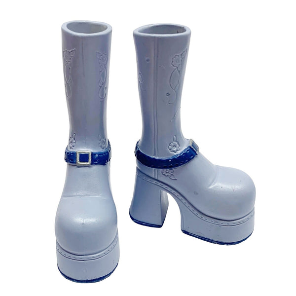 Bratz Flaunt It Cloe Doll Replacement Tall Blue Platform Shoes Boots