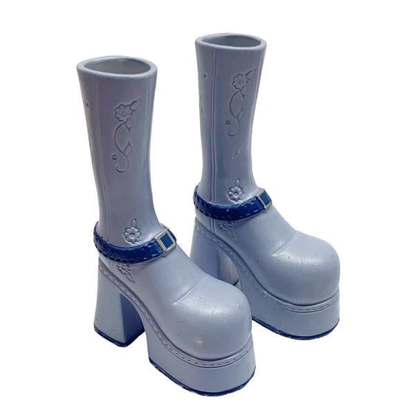 Bratz Flaunt It Cloe Doll Replacement Tall Blue Platform Shoes Boots
