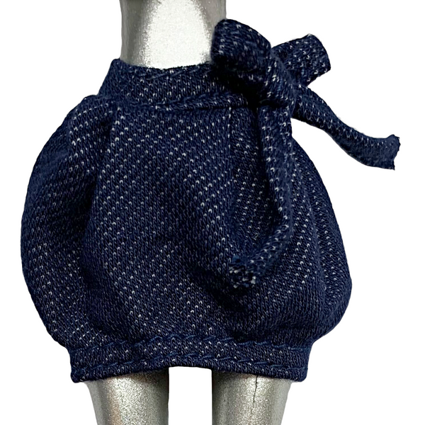 Bratz Doll Outfit Replacement Blue Bubble Puff Soft Denim Look Style Skirt