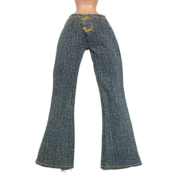 Bratz Doll Outfit Replacement Plain Low-Rise Style Blue Jeans Denim Pants