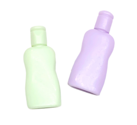 Barbie Monster High Bratz Doll Size Replacement Purple & Green Lotion Bottles