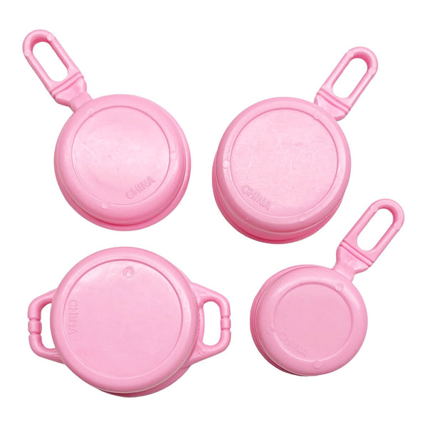 Mattel Barbie Vintage Doll Size 80's 90's Western Camping Campsite Playset Pink Pots Pans Lot
