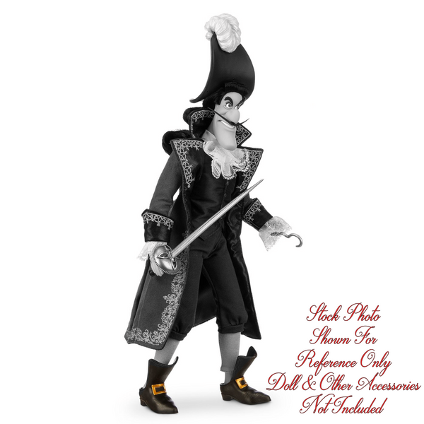 Disney Fairytale Designer Collection Limited Edition Captian Hook Doll Pirate Shoes