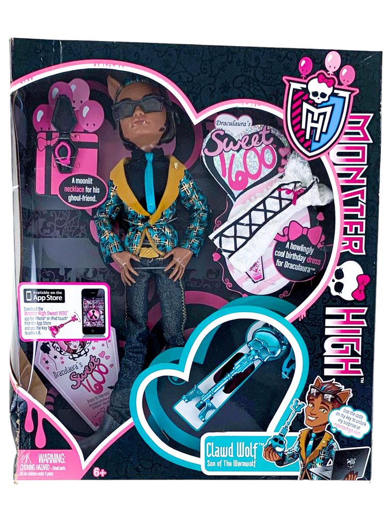 Monster High Sweet 1600 Clawd Wolf Boy Doll W9192 The