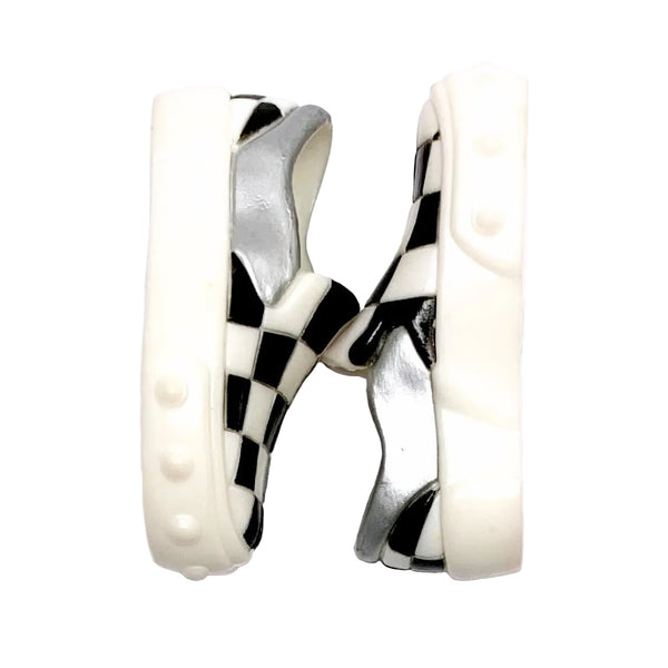 Monster High Deuce Gorgon 1st Wave Original Boy Doll Replacement White & Black Shoes