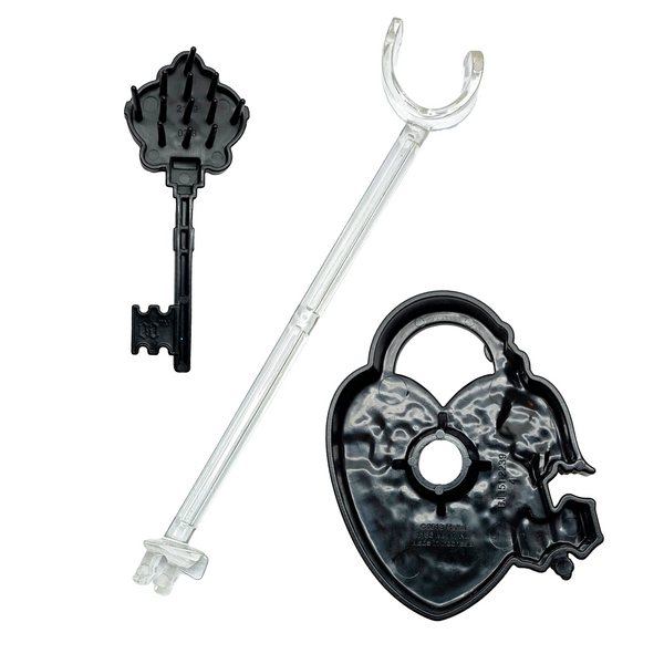 Ever After High Thronecoming Edition Replacement Black Saddle Style Doll Stand Set