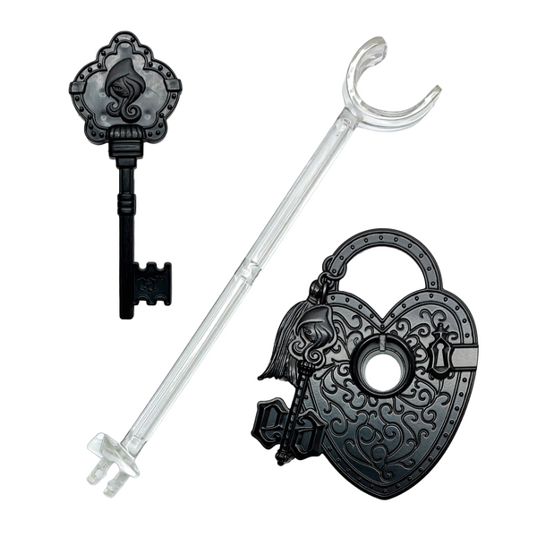 Ever After High Thronecoming Edition Replacement Black Saddle Style Doll Stand Set