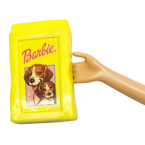 Mattel Barbie Doll Size Yellow Beagle Label Puppy Dog Food Accessory Part