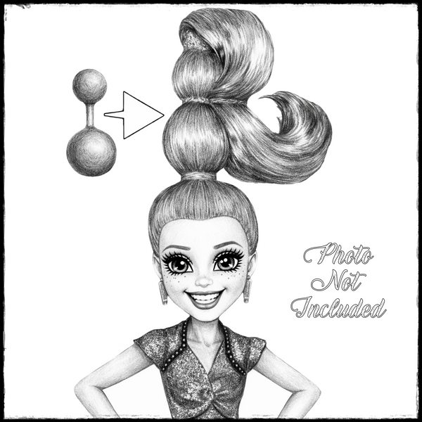 Monster High Gigi Grant 13 Wishes Doll Replacement Hair Styling Ball Part