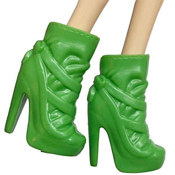 Winx Club Layla / Aisha Doll Size Replacement Shoes Green Heel Boots