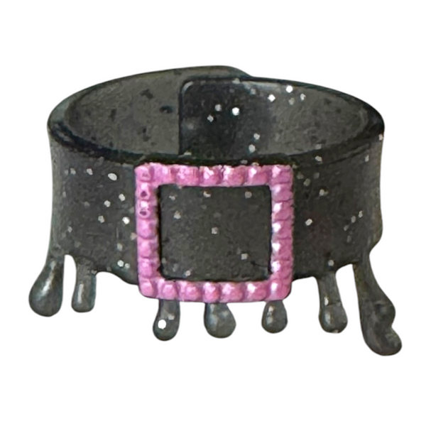 Monster High Draculaura Howliday Winter Edition Doll Replacement Black Glitter Belt
