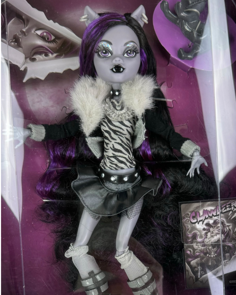 Monster High Reel Drama Black & White Collector Clawdeen Wolf Doll (HKN28)