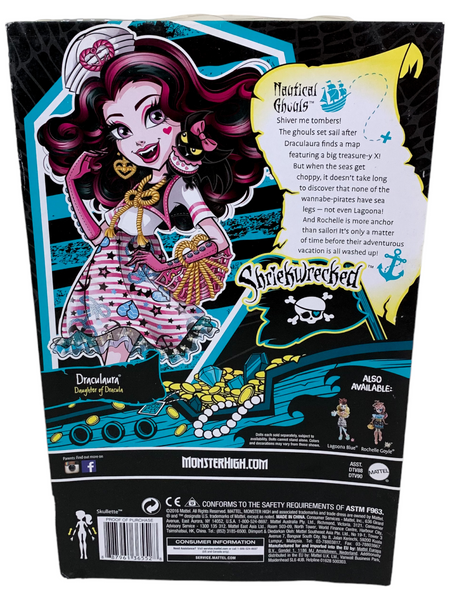 Monster High® Shriek Wrecked™ Shriekwrecked Nautical Ghouls™ Draculaura® Doll (DTV90)