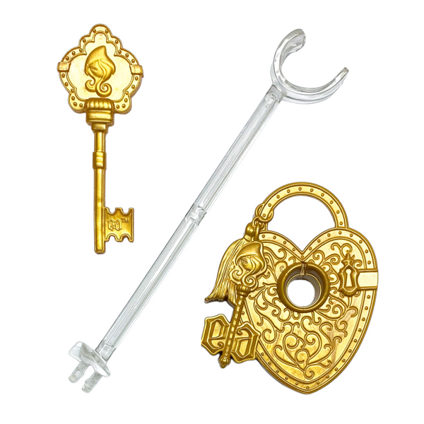 Ever After High Thronecoming Edition Replacement Gold Saddle Style Doll Stand Set