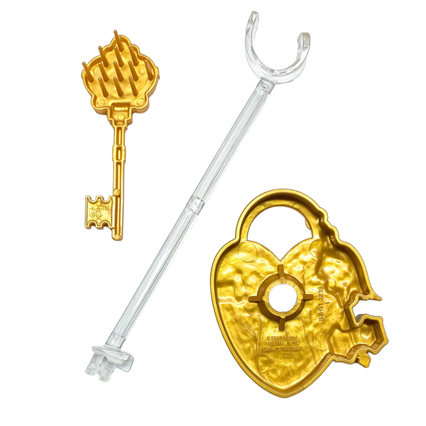 Ever After High Thronecoming Edition Replacement Gold Saddle Style Doll Stand Set