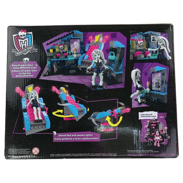 Monster High Mega Bloks Frankie Stein Bedroom Electrifying Room 147 Piece Set