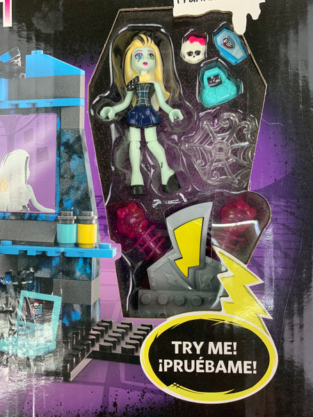 Monster High Mega Bloks Frankie Stein Bedroom Electrifying Room 147 Piece Set