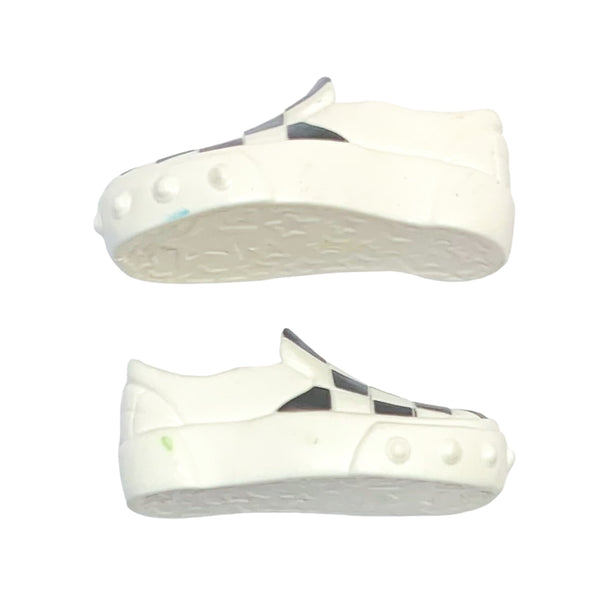 Monster High Deuce Gorgon Ghouls Alive Doll Replacement Black & White Shoes