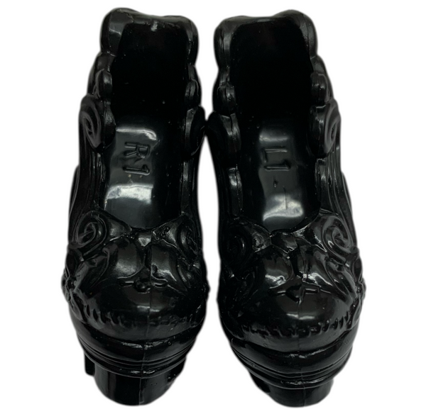 Monster High Freak Du Chic Twyla Boogeyman Doll Replacement Black Shoes