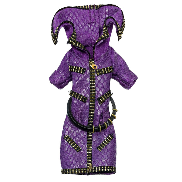 Monster High Dawn Of The Dance Clawdeen Wolf Doll Outfit Replacement Purple Dress With Belt