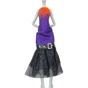 Monster High 13 Wishes Casta Fierce Doll Outfit Replacement Purple Glitter Dress