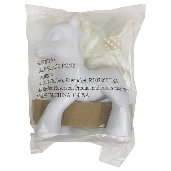 My Little Pony Blank All Solid White Pony Figure