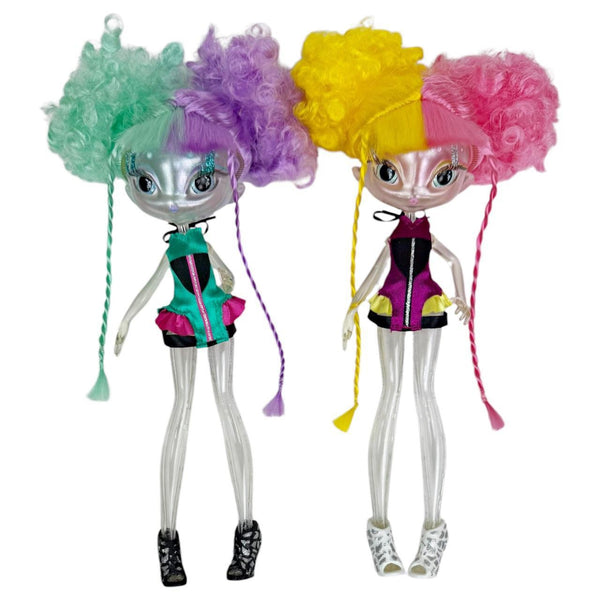 Novi Stars Cici Thru & Gail Lexi Stellar Skinz Clear Alien Dolls Bundle