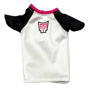 Monster High Create-A-Monster Doll Vampire Boy Outfit Replacement White Casketball Shirt