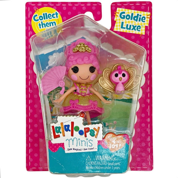 Mini Lalaloopsy Goldie Luxe Doll W/ Pet Peacock #8 Of Series 14
